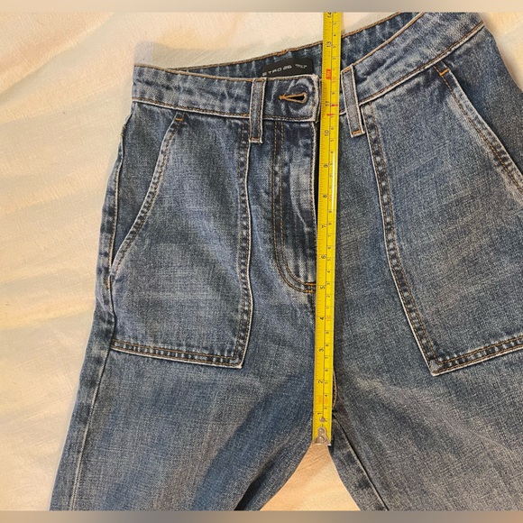 Vintage Italian Designer Etro high waisted jeans, cropped wide leg - Picture 5 of 10